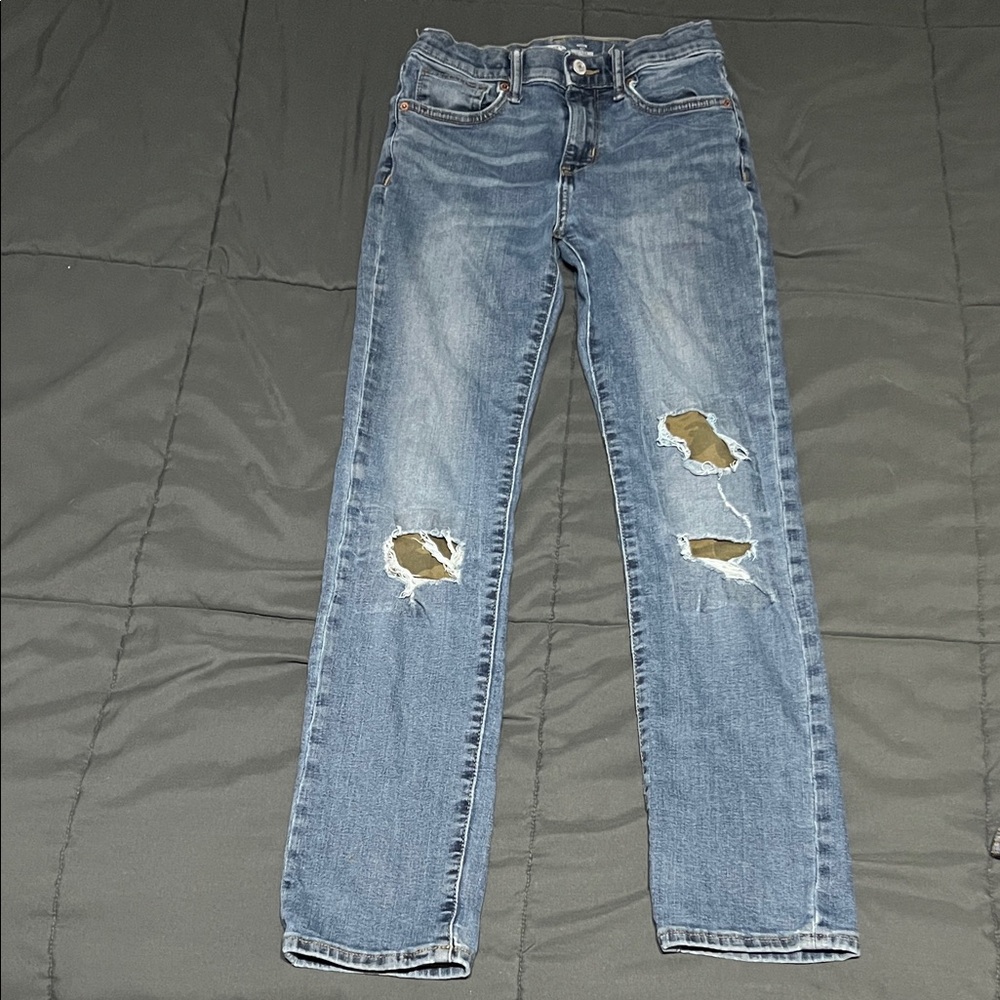 Stylish Blue Distressed Jeans